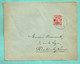153 Op Brief Met Stempel BETECOM Zonder Datummidden (noodstempel) - 1918 Croix-Rouge