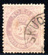 848.NORWAY.1877 25 O. # 28 WMK POST HORN SIDEWAYS(VERTICAL) - Oblitérés