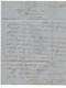 1870 - LETTRE De GENOVA Pour MONTPELLIER Avec CACHET D'ENTREE NOIR ITALIE / MENTON - Marcophilie