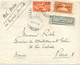 Liban Lettre De Behrouth Par Avion Pour Paris - Covers & Documents