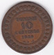 Protectorat Français . 10 Centimes 1916 A , En Bronze, Lec# 105 - Tunesien