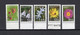 Turkey/Turquie 2022 - Wild Flowers - Official Stamps - Stamps 5v - Complete Set - + Flyer - MNH*** - Superb*** - Lettres & Documents