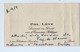 VP19.746 - PARIS - CDV - Carte De Visite - Mr Pol LEVY Licencié En Droit D.E.S. D'Economie Politique - Cartes De Visite