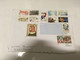 (1 G 4) 2 Large Letters Posted From FRANCE To Australia During COVID-19 Crisis (with 12 +3 Stamps) 24 X 16 Cm - Briefe U. Dokumente