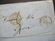 Italien 28.12.1855 Faltbrief Mit Inhalt Von Torino - Lyon Roter Stempel Sard 3 P. De Beauvoisin - Sardinië