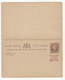 Gwalior Overprinted QV EI Postal Stationery Postcard With Reply Unused B220510 - 1854 East India Company Administration