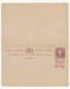 Gwalior Overprinted QV EI Postal Stationery Postcard With Reply Unused B220510 - 1854 Britische Indien-Kompanie