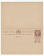 Gwalior Overprinted QV EI Postal Stationery Postcard With Reply Unused B220510 - 1854 East India Company Administration