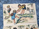 ANCIEN CARNET  DE CARTES  ILLUSTRATEUR GERMAINE BOURET  SÉRIE 1938  ( 10 Cartes ) VOIR Photos - Bouret, Germaine