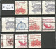 USA 1981/1995 Transportation Series # 11 Scans Numbers Lines Miscut Misperf Variety Strips21 Etc - Ruedecillas