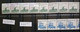 Delcampe - USA 1981/1995 Transportation Series # 11 Scans Numbers Lines Miscut Misperf Variety Strips21 Etc - Rollenmarken