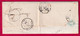 N°14 BLEU LAITEUX PC 3492 VARENNES SUR ALLIER BOITE RURALE E CRECHY POUR TONNERRE YONNE LETTRE COVER FRANCE - 1849-1876: Periodo Classico