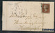 UK -1844 1d RED-BROWN - MALTESE CROSS Cancel - From HORNCASTLE To FOLKINGHAM - Reception At Back - - Brieven En Documenten