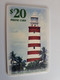 BAHAMAS $20,- CHIPCARD   HOPE TOWN LIGHT, ABACO THE BAHAMAS  LIGHT TOWER **9692** - Bahama's