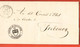 ZPU-38 UNIQUE Lettre De Deux Pages Ecrite Par Le Préfet De Surpierre Canton De Fribourg,Cachet Lucens 1835 - ...-1845 Voorlopers