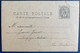 Carte Postale Photo Type Blanc N°107 1c Blanc Obl Cachet De Facteur Boite Rurale " D " Identifiée De Savigny Sous Malain - 1900-29 Blanc