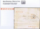 Ireland Antrim 1834 POST-PAID Of Portglenone In Red On Cover Paid 10 To Dublin, Matching PORTGLENONE/102 Mileage Mark - Préphilatélie