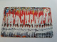 INDONESIA MAGNETIC/TAMURA  75   UNITS /  PEOPLE WITH FLAGS       MAGNETIC   CARD    **9812** - Indonesië