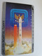 INDONESIA MAGNETIC/TAMURA  400  UNITS /  ROCKET LAUNCHING /SPACE          MAGNETIC   CARD    **9829** - Indonesia