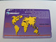 INDONESIA MAGNETIC/TAMURA  280  UNITS / WORLD MAP           MAGNETIC   CARD    **9849** - Indonesia