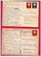 Lot 2 PostCards - Beverwijk - Old Car Cars Voitures OPEL Goat Chevres - Stamp Timbre Netherlands Holland - Beverwijk