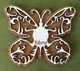 Wooden Butterfly Shaped Fridge Magnet Souvenir From Northern Cyprus Kibris - Animaux & Faune