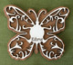 Wooden Butterfly Shaped Fridge Magnet Souvenir From Northern Cyprus Kibris - Animals & Fauna