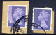 GB 1995, Machin 1 British Pound Bluish Violet, Very Fine Used On Piece, MAJOR VARIETY: During The Printing Process Part - Varietà, Errori & Curiosità