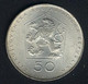 Tschechoslowakei, 50 Korun 1971, 50. Gründungstag Der KP,  Silber, UNC - Tschechoslowakei