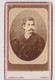 CDV CARTE DE VISITE FOTOGRAFIA UOMO STABILIMENTO FOTOGRAFICO EUGENIO SCUDELLA E FIGLIO TARANTO - Ancianas (antes De 1900)