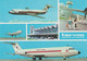 Delcampe - Lot TAROM (Otopeni Bucuresti) - 50 Ani (1920-1970) / Mapa / Harta / Carte Postala / Plic Bilet - Magazines Inflight