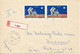 Romania Registered Cover Sent To Hungary Arad 7-10-1971 Topic Stamps Space Apollo 14 See Backside Of The Cover - Brieven En Documenten