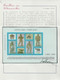 518 Vaticano - Varietà  1987 - Olimphilex Il Foglietto Senza La Stampa Calcografica Del Rosso N. 9a. Cert. Diena. CatMNH - Variétés & Curiosités