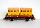 JOUEF - HO - WAGON MARCHANDISE PLAT A ESSIEUX + 2 CONTAINER BAILLY - SNCF 104568 - MINIATURE FERROVIAIRE TRAIN (2105.115 - Vagoni Merci