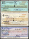 CH06 - COLOMBIA - 1990'S- USED LOT X 9 CHECKS - "BOGOTA BANK TO PRIVATE COMPANIES" - SCARCES - - Cheques En Traveller's Cheques