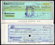 CH10 - COLOMBIA - 1990'S- USED LOT X 7 CHECKS - "BOGOTA BANK TO PRIVATE COMPANIES" - SCARCES - - Cheques En Traveller's Cheques