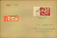 1950, DEBRIA . Marke Als EF Azd Einschreiben Ab WÜNSCHENDORF (Elster) - Covers & Documents