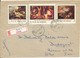 Romania Registered Cover Sent Air Mail To Hungary Arad 29-3-1971 Stamps On Front And Backside Of The Cover - Brieven En Documenten