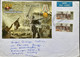 RUSSIA 2003, BLOCK,MINIATURE SHEET, LADY WORRIER ,FLAG , MEDAL ,FREEDOM,AIRMAIL COVER TO INDIA - Brieven En Documenten