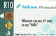 7524 Télécarte Collection SAY HELLO HUMOUR  Afrique Du Sud   ( Recto Verso)  Carte Téléphonique - Afrique Du Sud