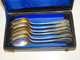 * COFFRET 6 PETITES CUILLERES Métal BLANC & 18 BOULENGER N III Déco TABLE   E - Spoons