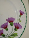 *ANCIEN PLAT A MIGNARDISES COMPOTIER CERAMIQUE ST AMAND HAMAGE Décor FLEURI   E - Saint Amand (FRA)