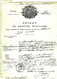 1828 Marine Port De Brest  EXTRAIT DU REGISTRE MORTUAIRE  Cachets + Signatures Dècés Mathurin Lucas Fusilier Marin - Historical Documents