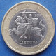 LITHUANIA - 1 Euro 2015 "Vytis" KM# 211 Bi-metallic - Edelweiss Coins - Lituania