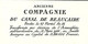 SUR LETTRE VIERGE SUBERBE ENTETE Ancienne Compagnie Du Canal De Beaucaire Circa 1930 V.SCANS+HISTORIQUE - Historical Documents