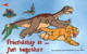 7586 Télécarte Collection FRIENDSHIP Is ..Fun Togheter   Dinosaure BD ( Recto Verso) Carte Téléphonique Singapour - Comics