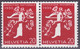 Schweiz Suisse 1939: Zusammendruck Se-tenant Zu Z27e Mi W21 ** Mit Nr. Avec N° L9810 Postfrisch MNH (Zumstein CHF 30.00) - Francobolli In Bobina