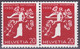 Schweiz Suisse 1939: Zusammendruck Se-tenant Zu Z27e Mi W21 ** Mit Nr. Avec N° L9810 Postfrisch MNH (Zumstein CHF 30.00) - Rollen
