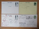 France - Lot De 4 Entiers Postaux Modernes Dont Juvarouen 76, Marianne Béquet, Sabine - Années 1970 - Collections & Lots: Stationery & PAP