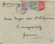GB 1902, King EVII 1/2d, 1d, And 6d As Extremely Rare Three-color Mixed Franking (rarely 3rd Weight Class!!) On VF Cvr - Brieven En Documenten